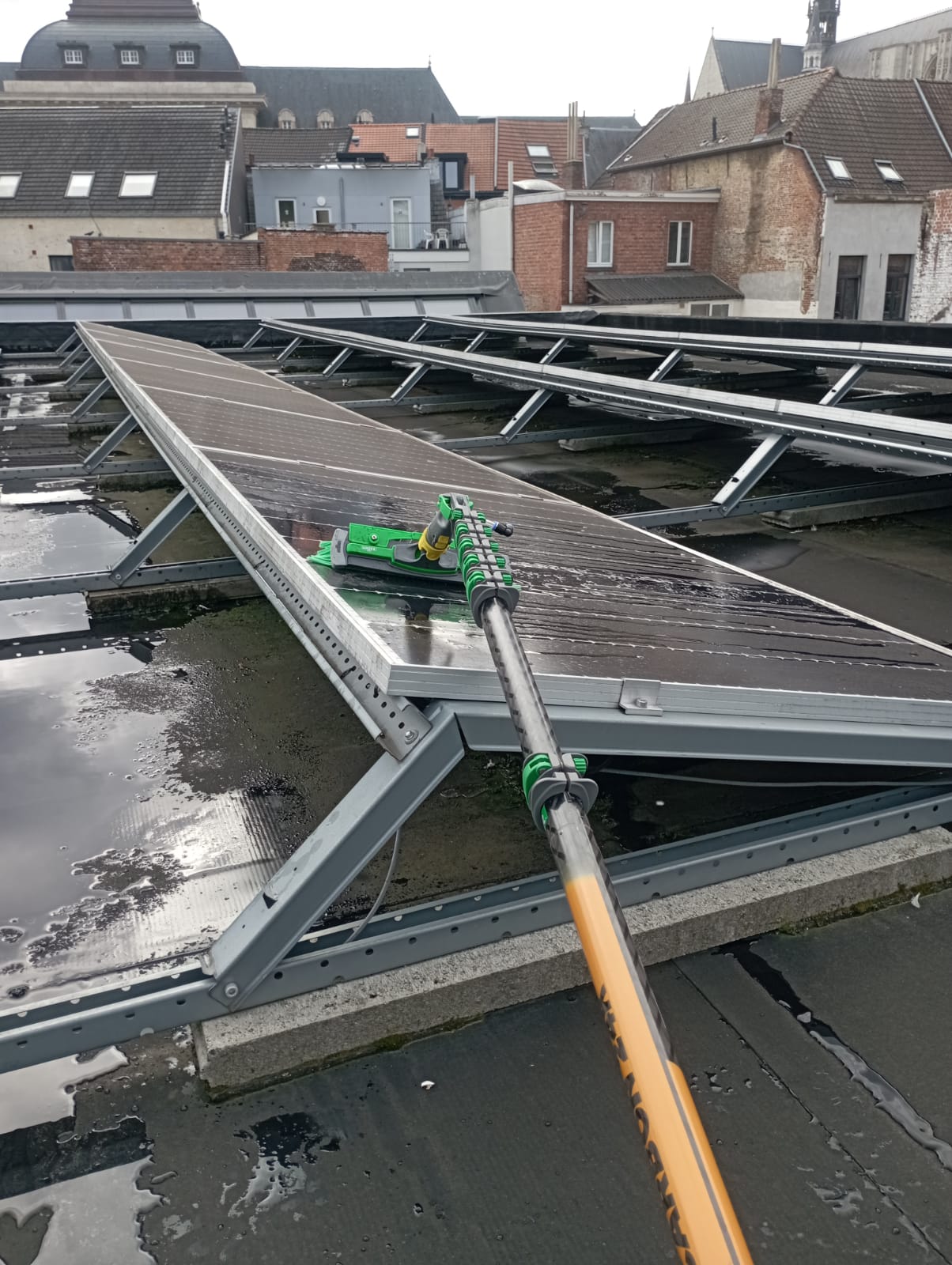 Professionele zonnepanelen reiniging